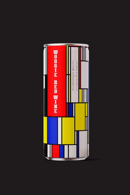 Mondrian inspired can