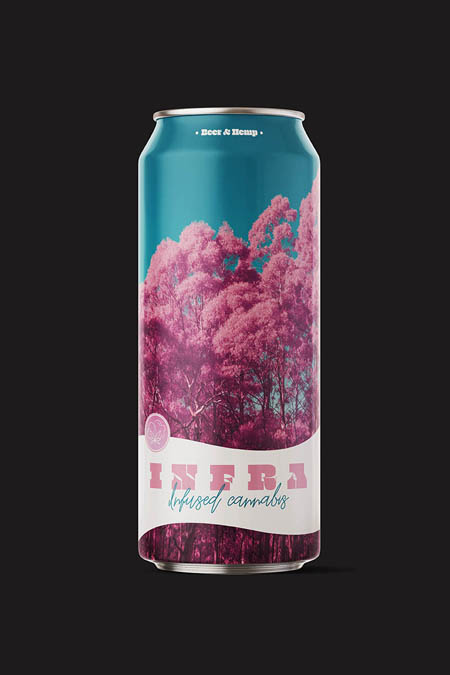 Infused-cannabis beer with a nice infrared look.